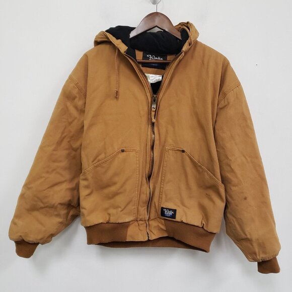 VTG Walls Mens Work Barn Chore Blizzard Pruf Canvas Jacket Size L Tan Ranch - Picture 1 of 16